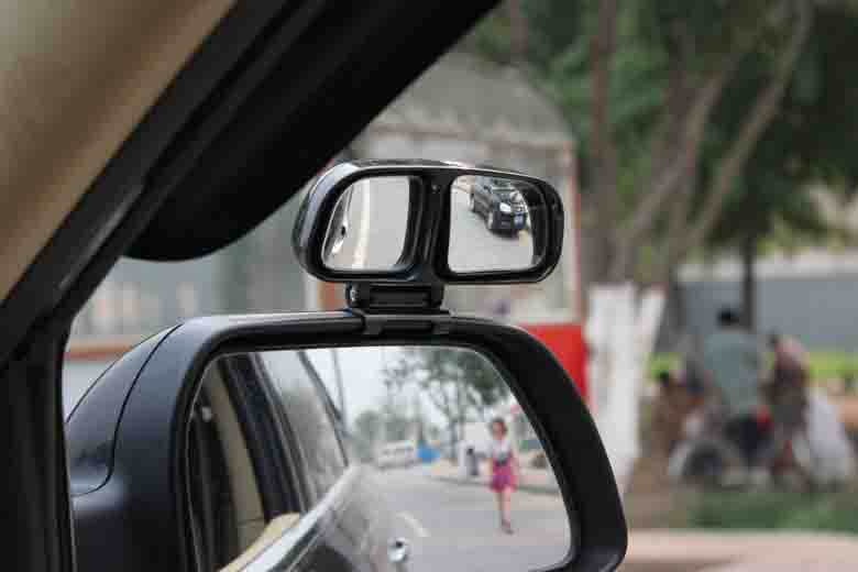 Left Side 3R Car Mirror Blind Spot & Parking Mirror Multi Angle Adjustable.