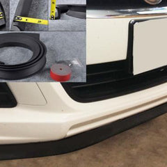 HCD-SKR001 Black Car Body Kit Bumper Lip Side Skirt Rubber Edge Decorative Protector Trim
