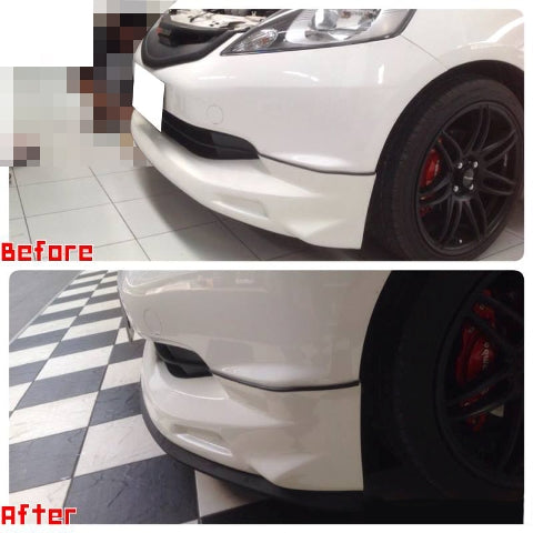 HCD-SKR001 Black Car Body Kit Bumper Lip Side Skirt Rubber Edge Decorative Protector Trim