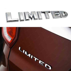 1pc Chrome ABS Rear Trunk LIMITED Logo Emblem Decal Badge Sticker