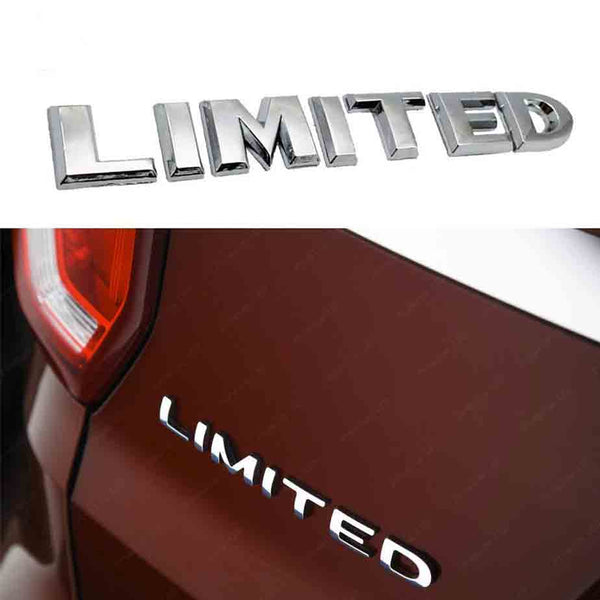 1pc Chrome ABS Rear Trunk LIMITED Logo Emblem Decal Badge Sticker