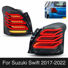 Maruti Suzuki Swift 2018 Onwards Modified LED Tail Lights - Mercedes Design