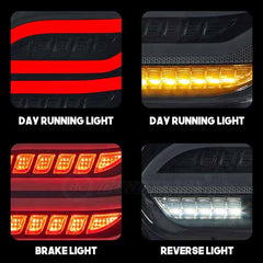 Maruti Suzuki Swift 2018 Onwards Modified LED Tail Lights - Mercedes Design