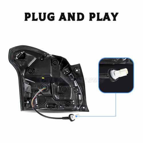 Maruti Suzuki Swift 2018 Onwards Modified LED Tail Lights - Mercedes Design