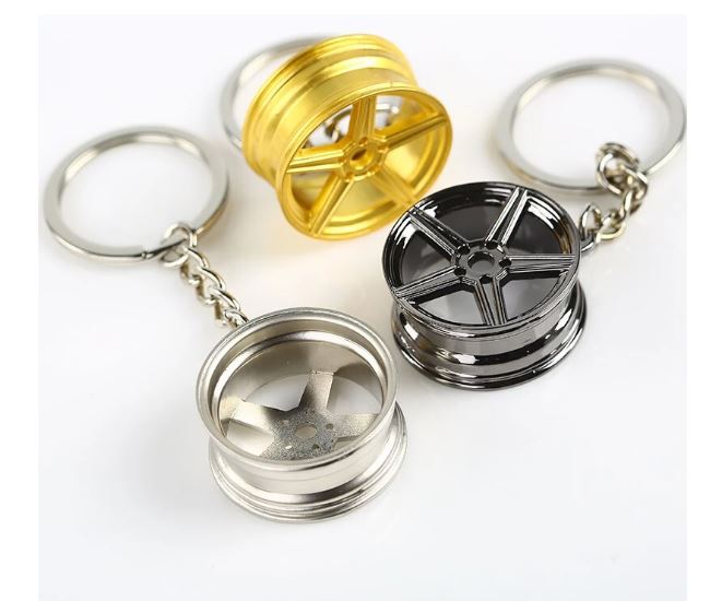 MBDESIGN K1 5 Spoke Alloy Wheel Keychain (Mix Color)