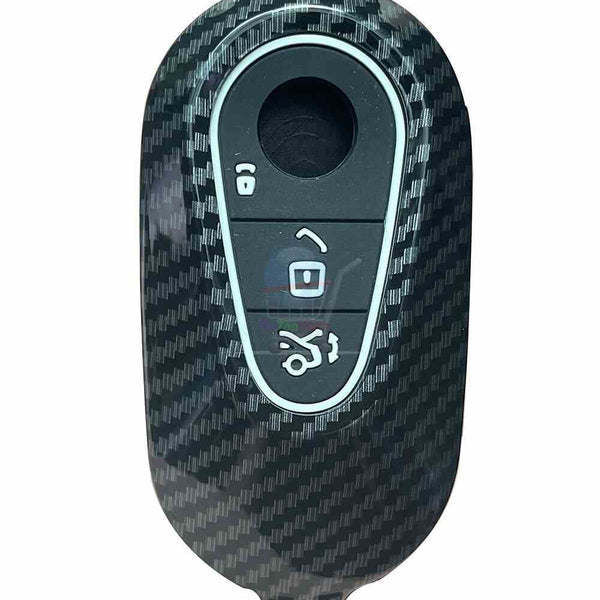 Mercedes Benz 3 Button Smart Key ABS+Silicone Car Key Cover Case With Keychain For S-Class G-Class E-Class 2022 Onwards