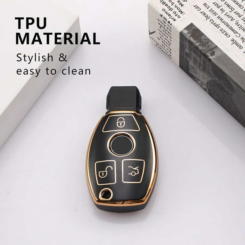 Mercedes Benz 3 Button Smart TPU Key Cover For C E M S CLS CLK GLK GLC G Class