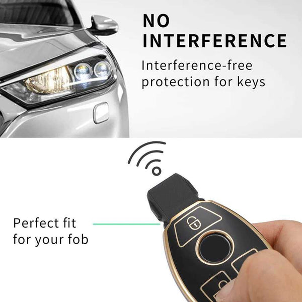 Mercedes Benz 3 Button Smart TPU Key Cover For C E M S CLS CLK GLK GLC G Class