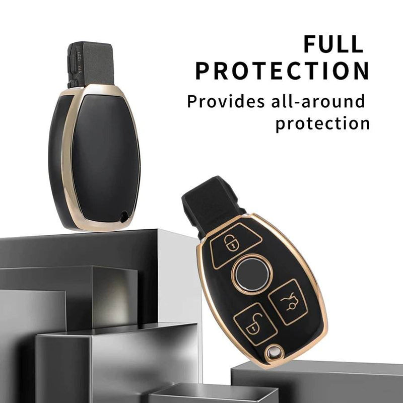 Mercedes Benz 3 Button Smart TPU Key Cover For C E M S CLS CLK GLK GLC G Class