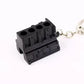Metal Engine Block Keychain Six-cylinder Engine Body Keyring For Car Enthusiasts-Block Cylinder