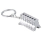 Metal Engine Block Keychain Six-cylinder Engine Body Keyring For Car Enthusiasts-Block Cylinder