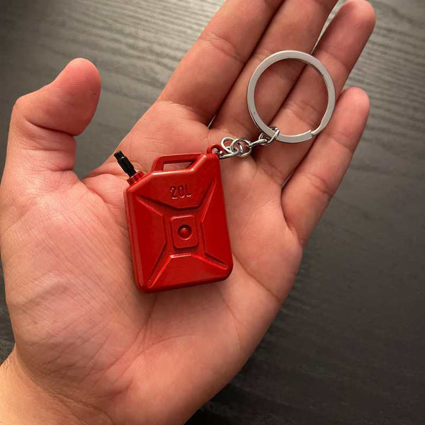 Metal PUBG Game Fuel Tank Key Holder Pendant Chain Eat Chicken Game Keychain Oiltank Keychain Cool Keychain