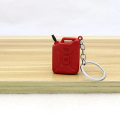 Metal PUBG Game Fuel Tank Key Holder Pendant Chain Eat Chicken Game Keychain Oiltank Keychain Cool Keychain