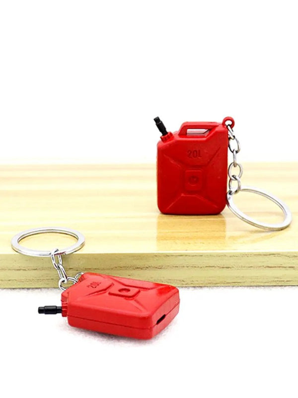 Metal PUBG Game Fuel Tank Key Holder Pendant Chain Eat Chicken Game Keychain Oiltank Keychain Cool Keychain