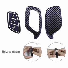 MG ZS EV, Astor 3 Button Smart Key Cover Case With Keychain