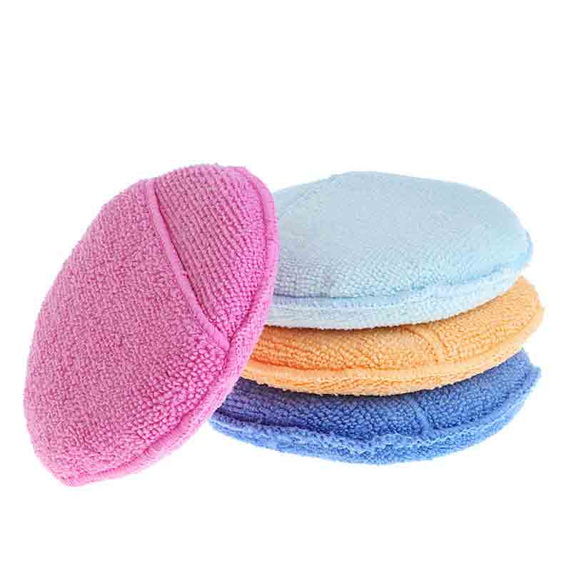 Small Car Waxing Polish Microfiber Foam Sponge Applicator Cleaning Detailing Pads