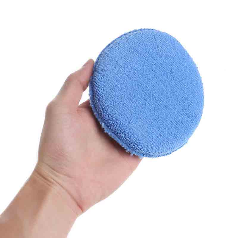 Small Car Waxing Polish Microfiber Foam Sponge Applicator Cleaning Detailing Pads