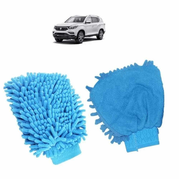 Microfiber Wash and Dust Cleaning Vehicle Washing Hand Glove