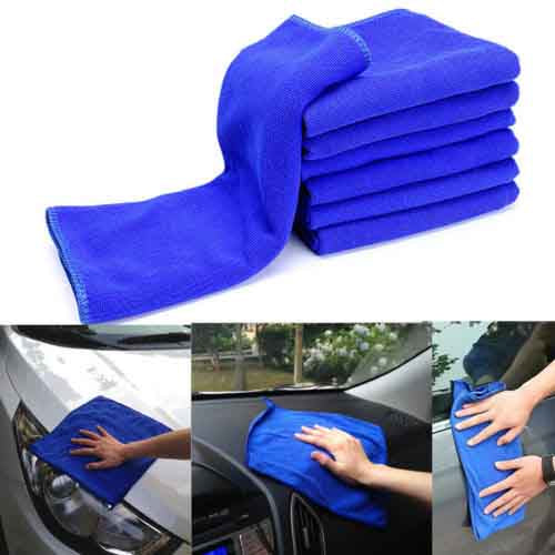 40x40 Microfiber Blue Absorbent Wash Cloth Car Auto Care Cleaning Towels.