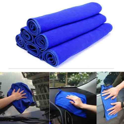 40x40 Microfiber Blue Absorbent Wash Cloth Car Auto Care Cleaning Towels.