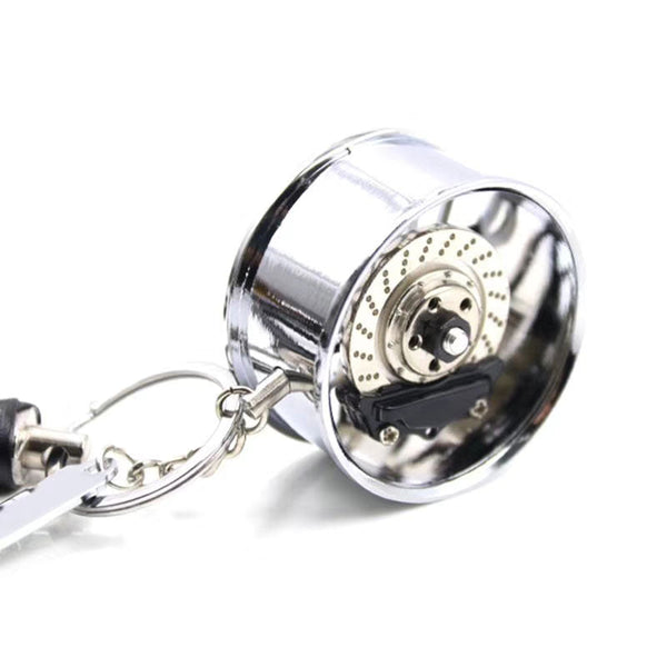 Star Chrome Silver Car Mirror Pendant Decoration Metal Wheel Hub Hanging Ornaments Auto Interior