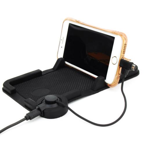 Universal Car Holder Dashboard Stand USB Mount Charger Cradle Non-Slip Pad (KL-530)