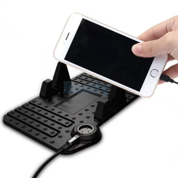 Universal Car Holder Dashboard Stand USB Mount Charger Cradle Non-Slip Pad (KL-520)