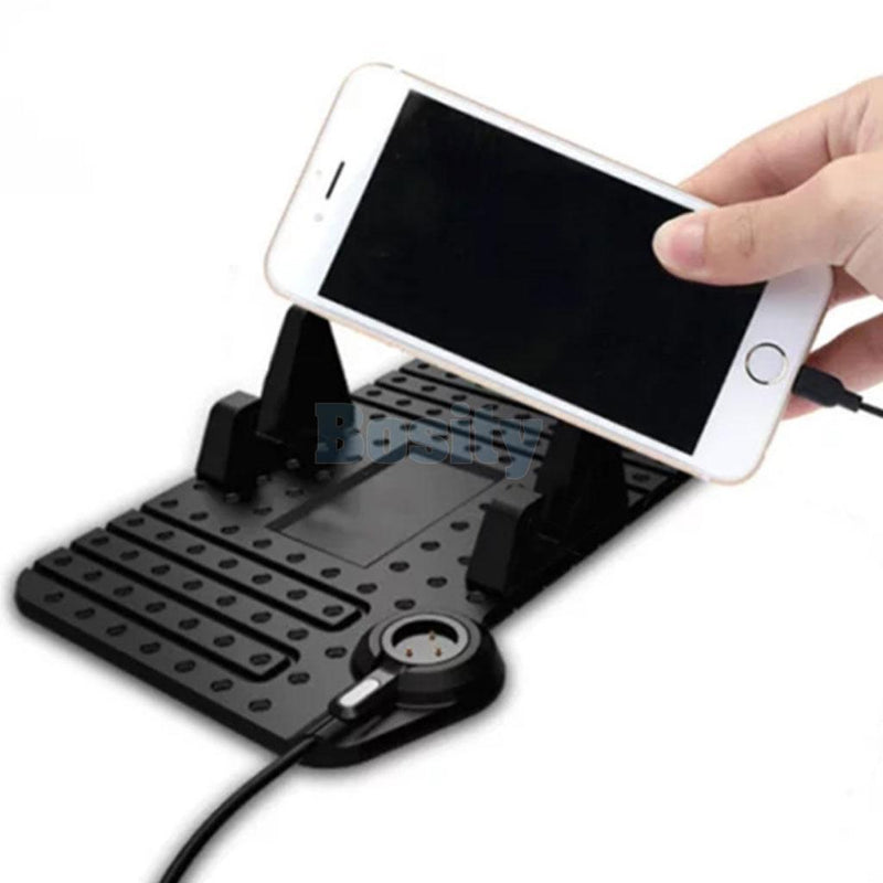 Universal Car Holder Dashboard Stand USB Mount Charger Cradle Non-Slip Pad (KL-520)