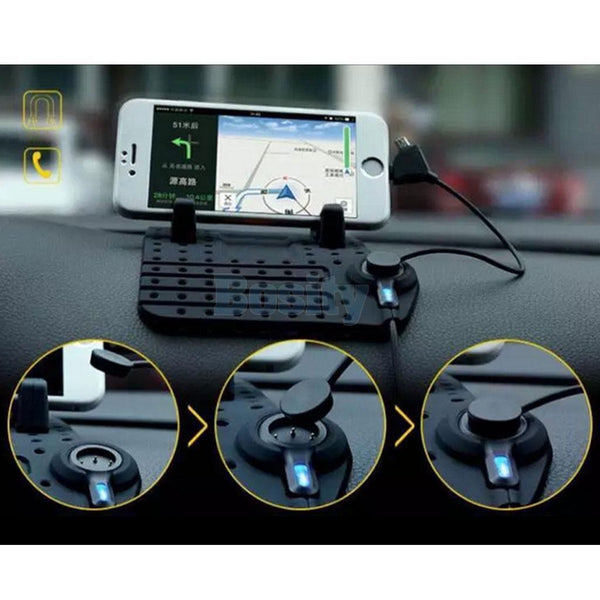 Universal Car Holder Dashboard Stand USB Mount Charger Cradle Non-Slip Pad (KL-520)