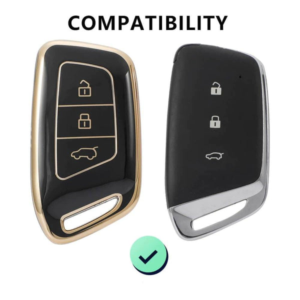 Morris Garages MG 3 Button Smart TPU Car Key Cover For Hector