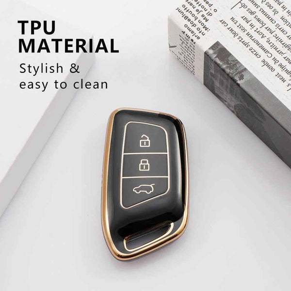Morris Garages MG 3 Button Smart TPU Car Key Cover For Hector