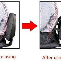 1 Pc Universal Car Seat Back Support Massage Chair Pillow Waist Support Lumbar Fan Pad Car Seat Cushion Home office