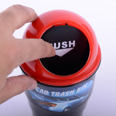 Multicolour Car Trash Bin, Garbage Storage Glass Dust Bin (With Lid, Without Outer Packaging, Universal Size, Fits in All Cars)