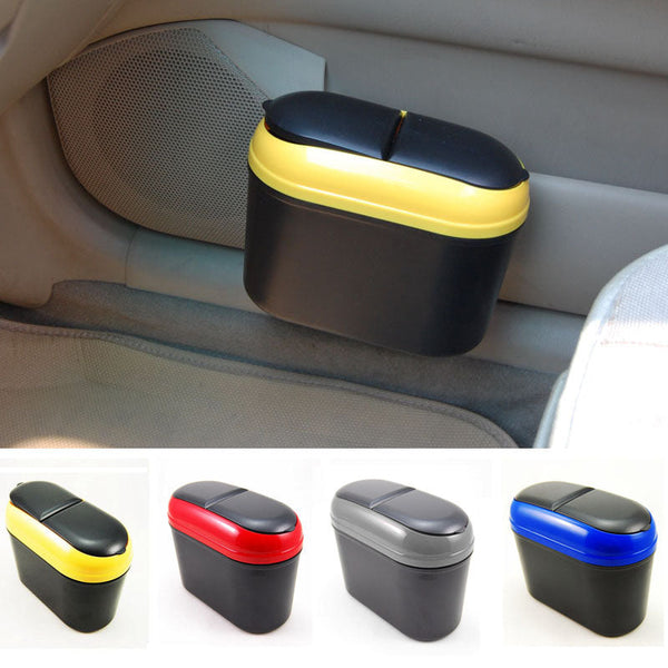 Multicolour Car Trash Rubbish Can Garbage Dust Dustbin Box With Hook (Big)
