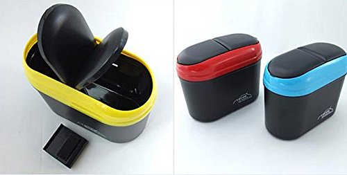 Multicolour Car Trash Rubbish Can Garbage Dust Dustbin Box With Hook (Big)