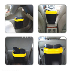 Multicolour Car Trash Rubbish Can Garbage Dust Dustbin Box With Hook (Big)