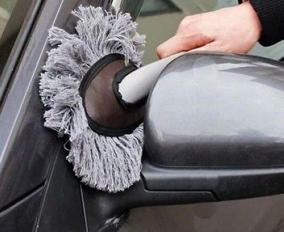 Multipurpose Car Duster / Brush Helps Cleaning Dirt, Dust, Dusting Gray Mop