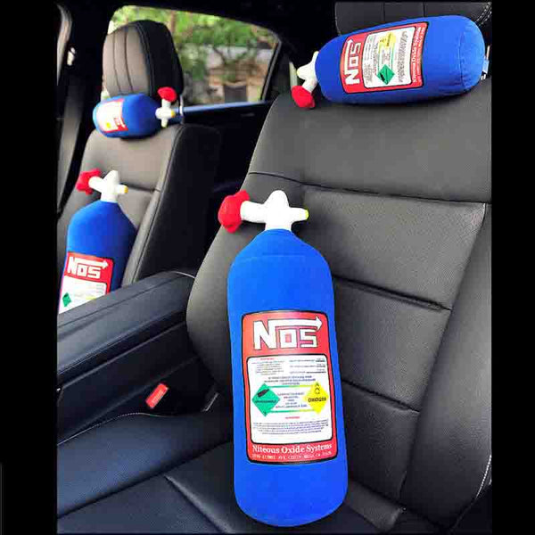 N0S Nitrogen Bottle Car Seat Headrest / Neck Rest Cushion Pillow Pad.