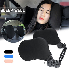 1pc BLACK Car Seat Headrest Pad Memory Foam Pillow Head Neck Rest Support Cushion