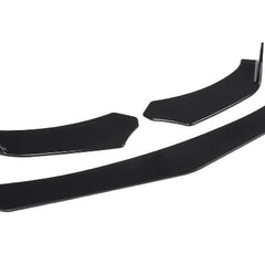 New 3pcs Car Universal Black Front Bumper Spoiler Lip Chin Up Body Kit Splitter