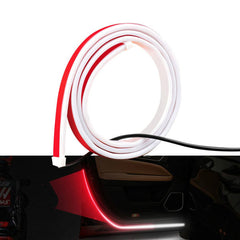 2pcs Car Door Opening Warning Matrix Light LED Dynamic Strip Auto Strobe Flashing Decor Lamp Anti Rear-end Collision Safety 12V