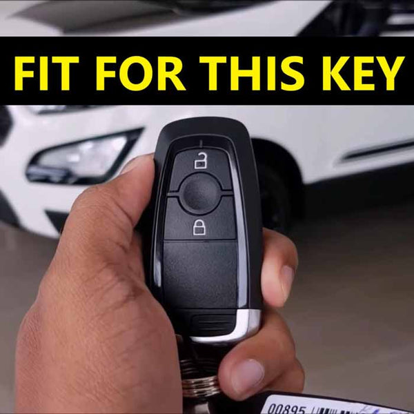 New Ford Ecosport Titanium 2 Button Smart Key Cover Case With Keychain