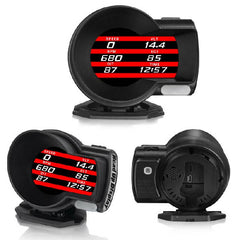 Car OBD2 Multi-function Gauge Head-Up Digital Display Speedometer RPM Oil Temp