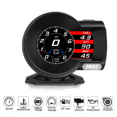 Car OBD2 Multi-function Gauge Head-Up Digital Display Speedometer RPM Oil Temp