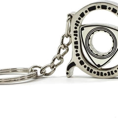 New Wankel Rotor Keychain HOT Auto Parts Model Polished Silver Engine Rotary Keyring Key Ring Chain Keyfob Key Holder