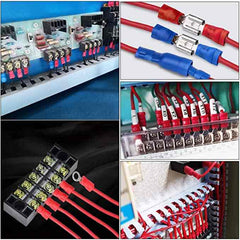 480pcs Insulated Crimp Terminal Set, Cold Crimp Terminal, Wire Connector Tool Combination, Solderless Crimp Terminals Connectors
