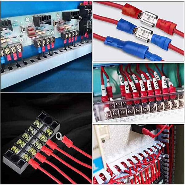 480pcs Insulated Crimp Terminal Set, Cold Crimp Terminal, Wire Connector Tool Combination, Solderless Crimp Terminals Connectors