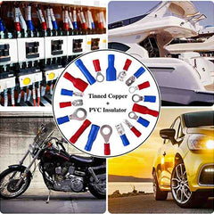 480pcs Insulated Crimp Terminal Set, Cold Crimp Terminal, Wire Connector Tool Combination, Solderless Crimp Terminals Connectors