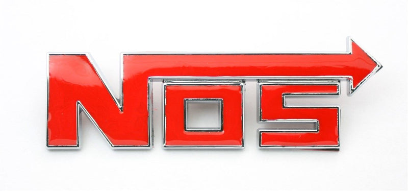 Red N0S Nitrous Oxide Sporty 3D Badge Logo Sticker Tuning Emblem for Car