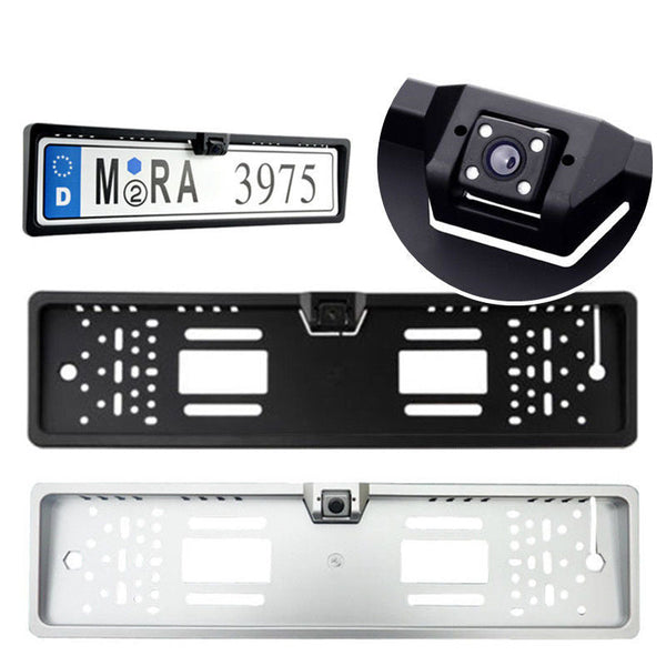 EU Waterproof 170European Car Number Plate Frame Rear View Night Vision Camera